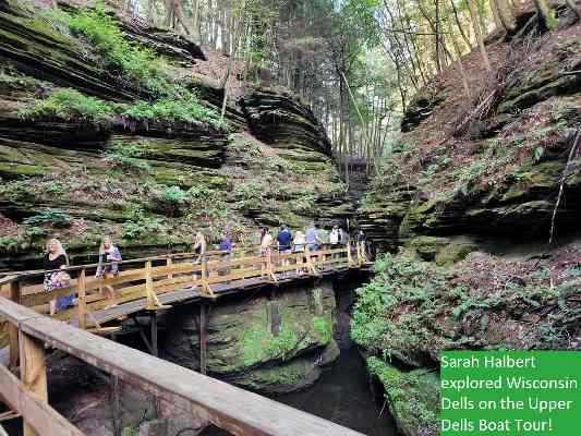 Sarah Halbert explored Wisconsin Dells xxon the Upper Dells Boat Tour!