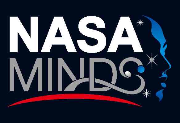 NASA MINDS logo COLOR -dark back