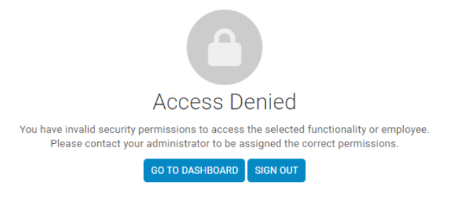 access denied